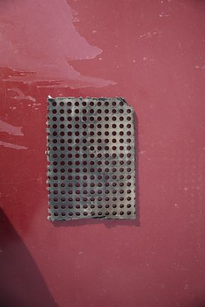 Inside section cut out.