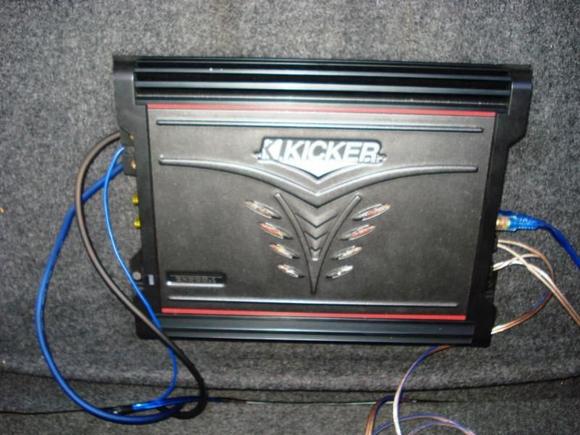 Eg sedan kicker 300.1 mono amp on rear seat back