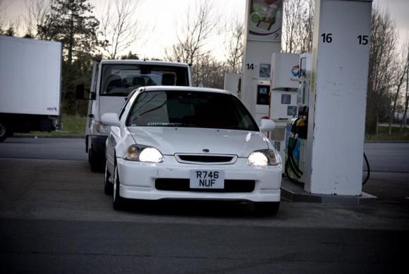 front view of the car