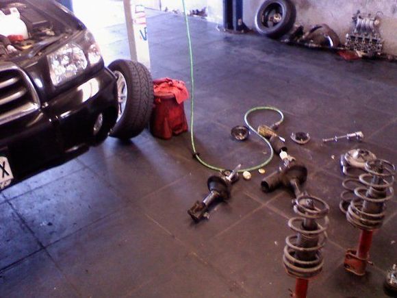 STi suspension install
