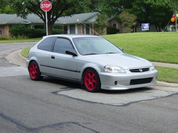 Front-  Powder Coated Rota N1R rims 16 x 7