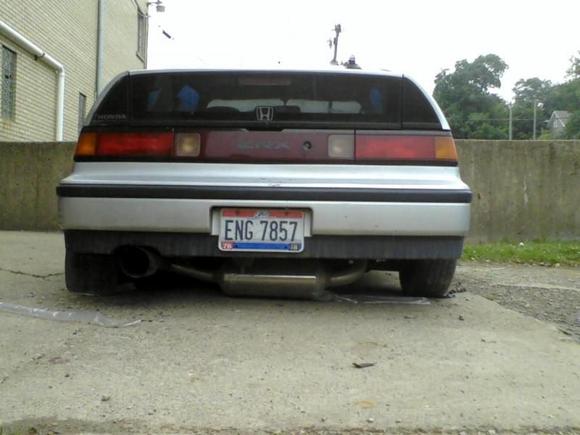 I did 90-91 taillight conversion and you can see my exhaust