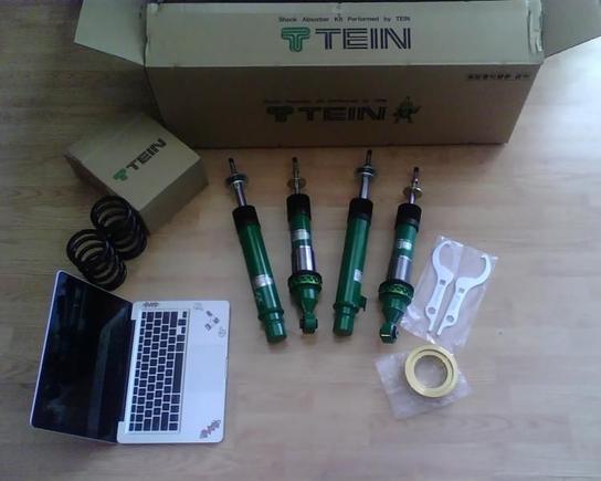 Medieval Pro Damper kit by Tein... Thanks to Marcus at HeelToeAuto