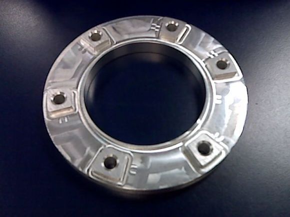 Gas tank pump fitting completed