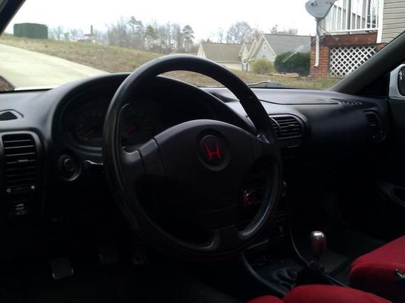 JDM ITR MOMO sterring wheel and JDM ITR shift knob.