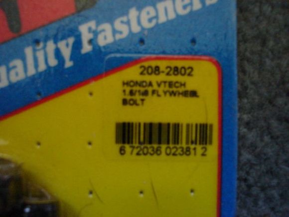 pn for arp flywheel bolts