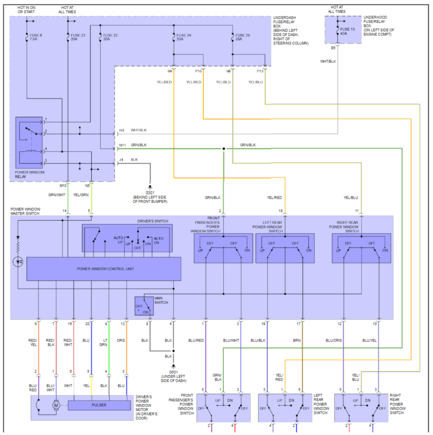 Partial window switch diagram '06 CRV ex RD7
