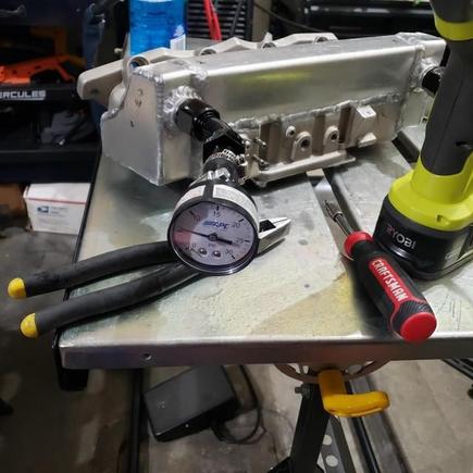 pressure tested the end tanks