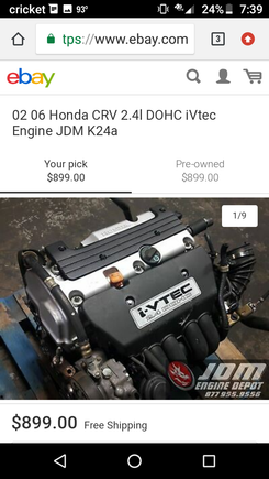 This is a k24a2 and I'm just wondering if it would fit in my 1996 Honda prelude type S 