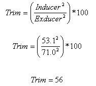 Trim Calculation
