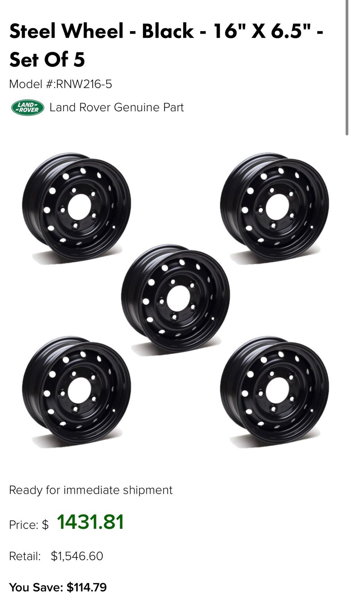 Wheels and Tires/Axles - 16” Wolf wheels and Michelin 7.50x16 tires set of 4 or 5 - New - 1983 to 1997 Land Rover All Models - Pensacola, FL 32507, United States