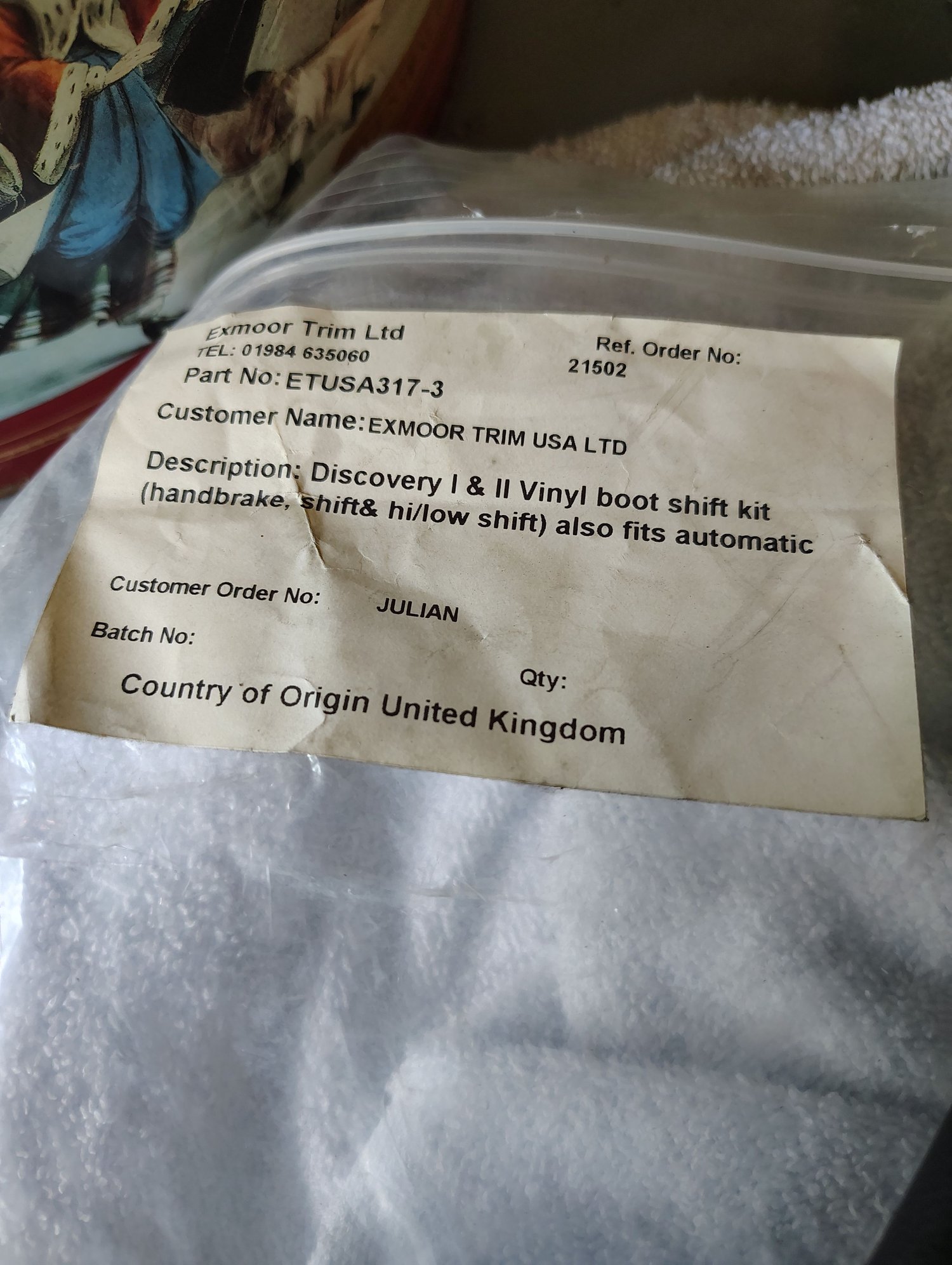 Interior/Upholstery - Discovery I or 2 manual transmission boot cover uk made - New - -1 to 2026  All Models - Wellsburg, WV 26070, United States