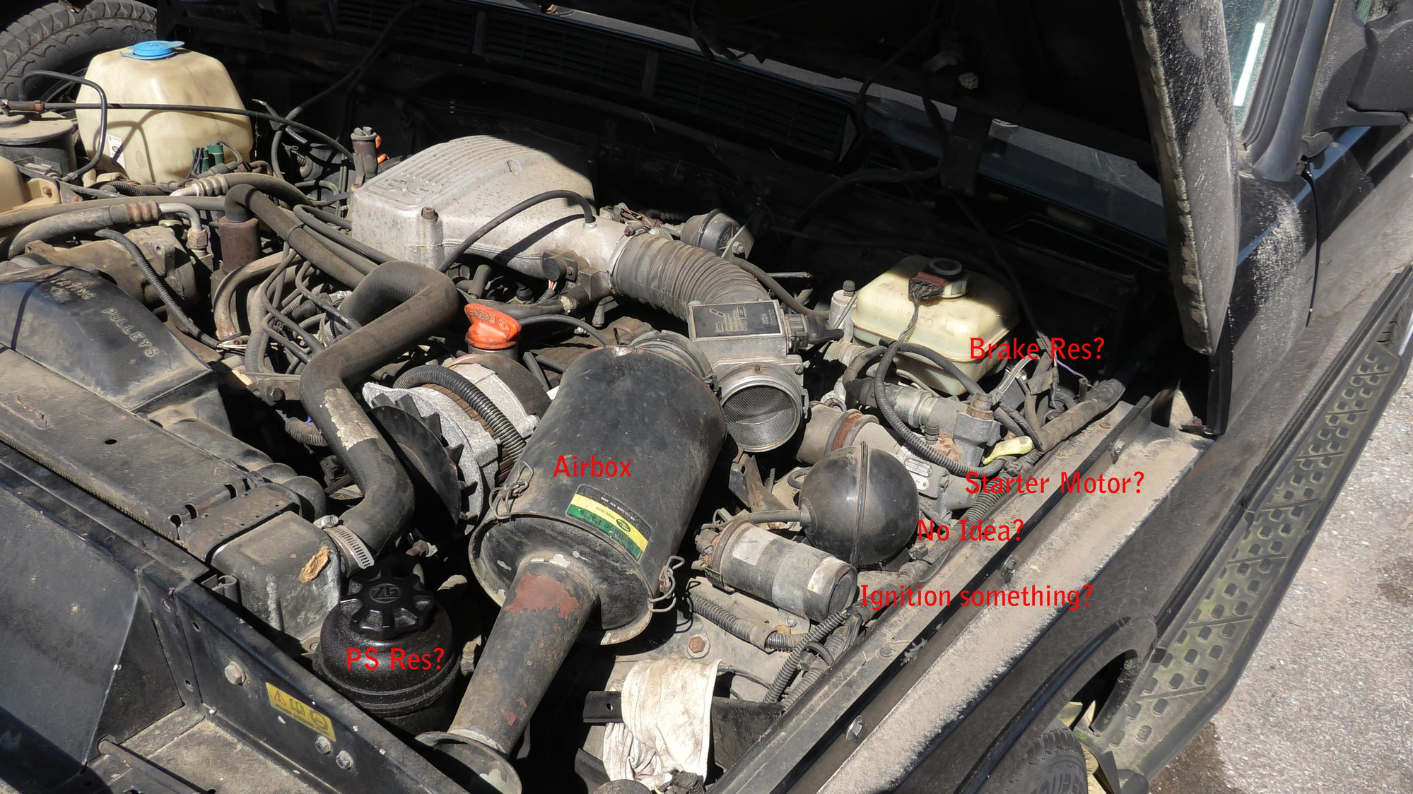 Engine compartment questions