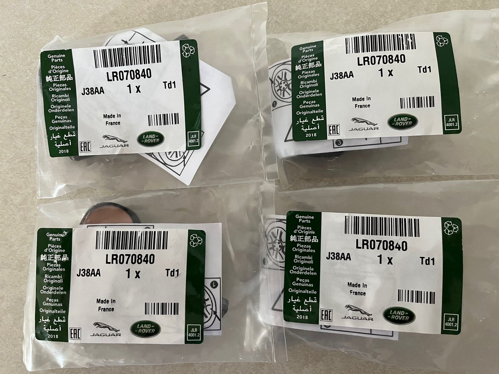 Wheels and Tires/Axles - Set of 4 Defender TPMS sensors - New - 2020 to 2022 Land Rover Defender 110 - Duxbury, MA 02332, United States