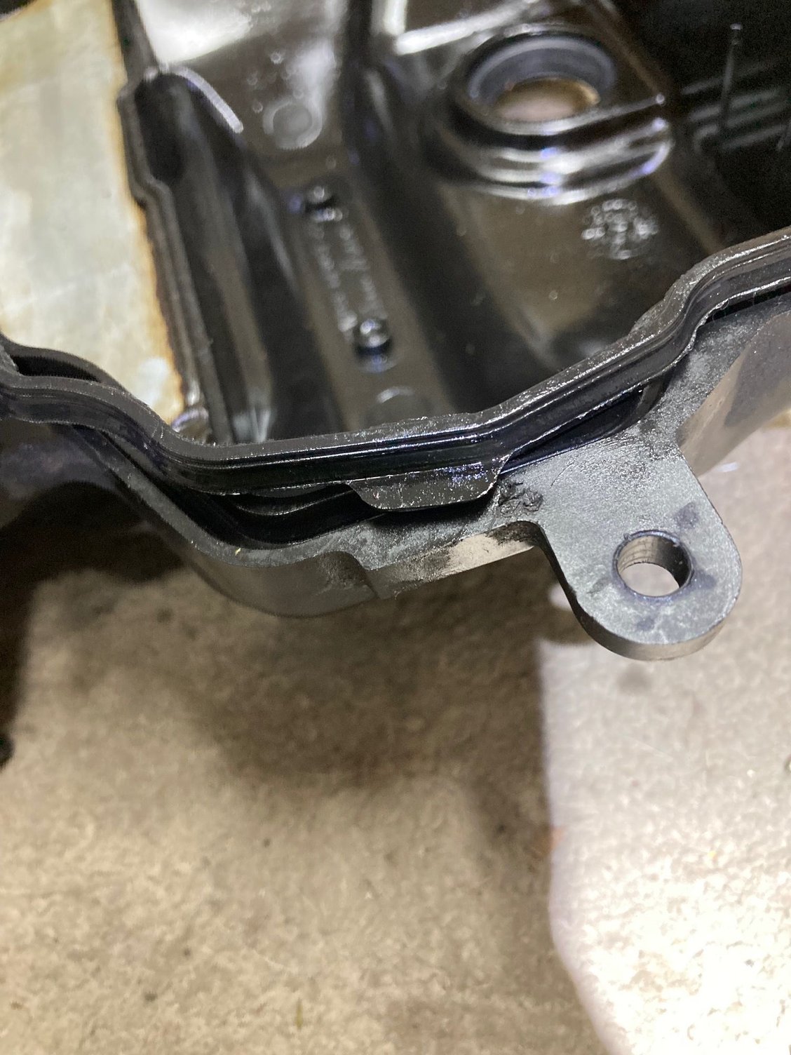 Picture 2:  Very snug fit in the channel, but doesn't seem like this one is correct. 