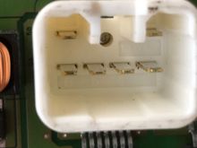 Connector on back on controller