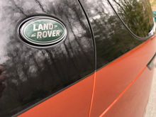 The matte stripe seals the edge and matches the rubber around all the windows and doors.