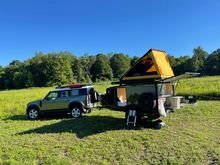 Our Boreas off-road squaredrop with GFC superlite on top for kid sleeping space.  Kitchen in back, outdoor shower, heater, etc.  superlite can go on the car for shorter jaunts.  Touring the West next spring in this.  