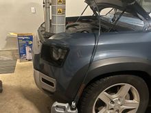 At 10000 miles it’s jet black 
Here pumping old oil into empties for disposal. 