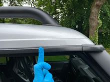 Where the water sits roughly on the inside of the vehicle.  