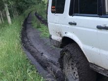 It got a bit slippery on the way in to camp…