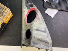 After fiberglass and body filler. Almost ready to wrap
