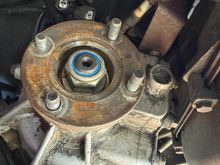 Flange on replacement gear box