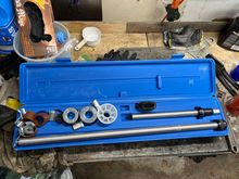 Knocked in some new crankshaft bearings with this guy. Now I get to store this large tool until the next time I completely rebuild an engine. 