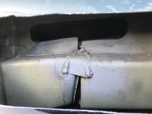 Evidence of the previous front end collision