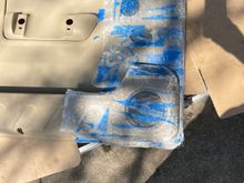 Made fiberglass backing