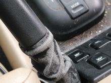 worn parking brake boot