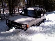 to much snow, not enough speed..but got out with a trusty shovel and and a few friends