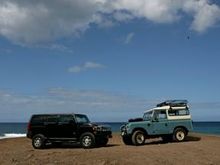 My Rover and a friends Hummer