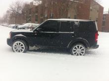 Having fun in Kansas snow on 22&quot; Rover Stormers