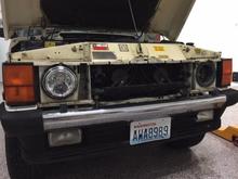 The JW Speaker sealed LEDs went in really easily using the OE light ring. I did find some nasty rust in the passenger side Battery tray and the headlight assembly that will need to be addressed. Strangely the other driver side is completely clean and rust free.