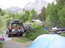 1st night camping at June Lake - Yosemite Ca