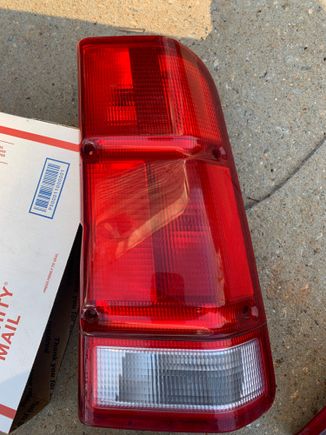 Passenger side tail light