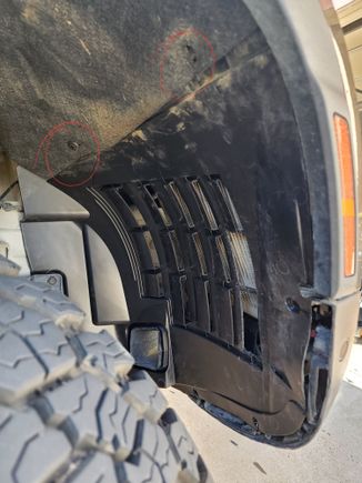 For the top I use push pin clips to hold the rear liner to the front liner. 
