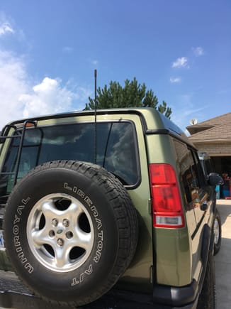 Tire carrier is perfect spot in my opinion 
