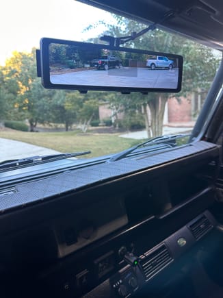 Rear view camera mirror