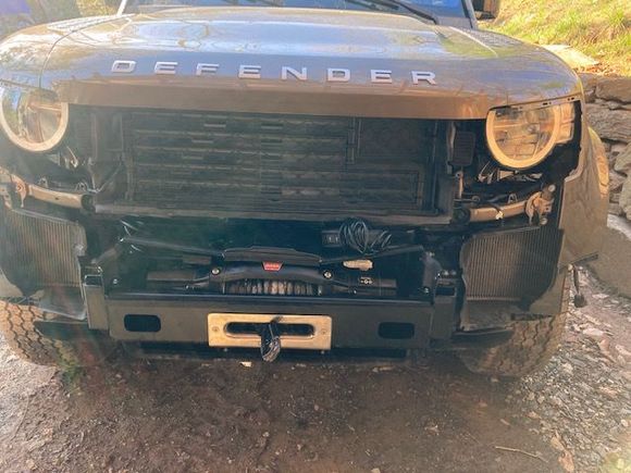 having the control module out of the way of the top of the winch helped in load the rope --- I am happy to have decided to relocate it. 