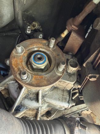 Flange on replacement gear box
