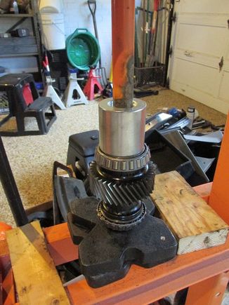 Pressing on bearing