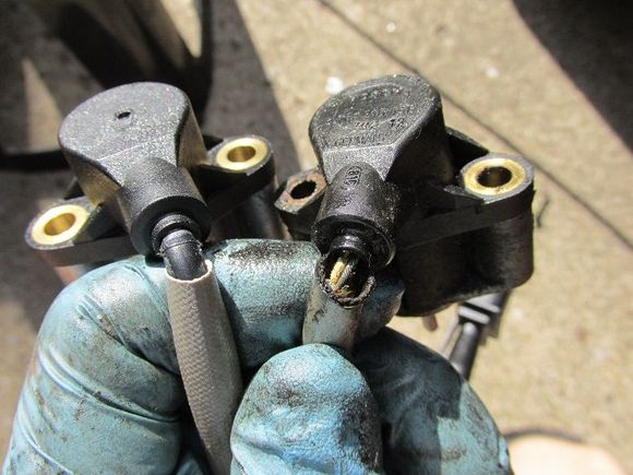 New on left. Not good on right.