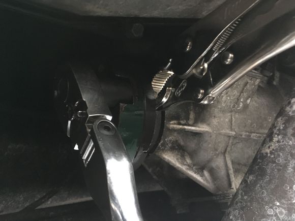 I got the entire bolts out but the spacer wont come off. Im soaking it right now with pb blaster and hammer tapped it.