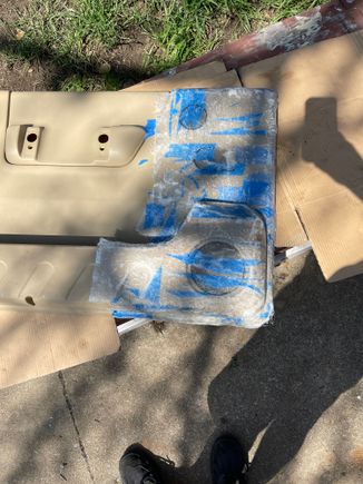 Made fiberglass backing