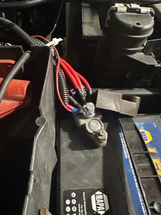 Battery positive wiring