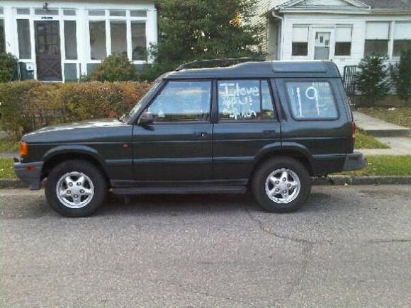 Girlfriend grafitied the car