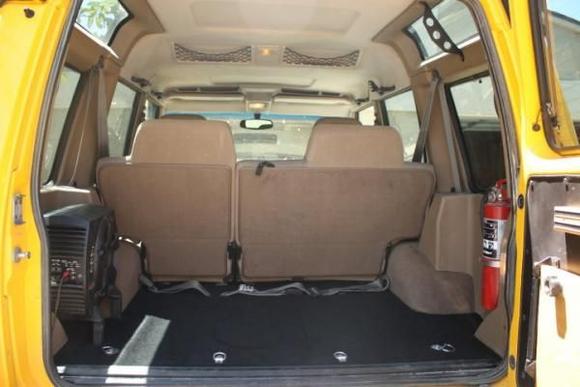 sub, cargo tie downs, extinguisher, table mod ; )
