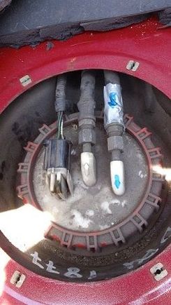 Step 6 Marking of one Fuel Tube Into Gas Tank
